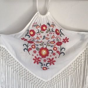 EMBROIDERED halter